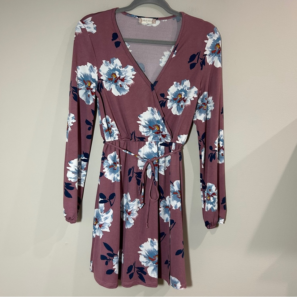 Altar’d State Floral Long Sleeve Wrap Dress
